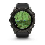 Умные часы Garmin Fenix 8 51mm AMOLED Sapphire Carbon Gray DLC Titanium with Black/Pebble Gray Silicone Band (010-02905-20)