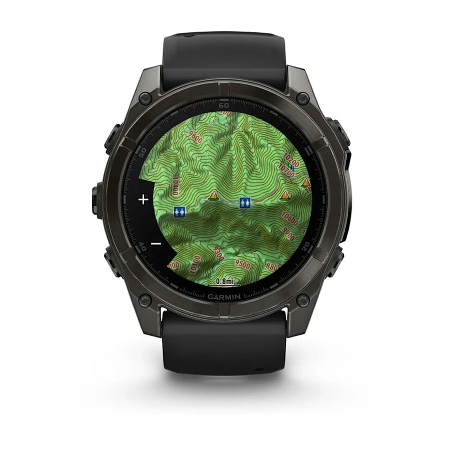 Умные часы Garmin Fenix 8 51mm AMOLED Sapphire Carbon Gray DLC Titanium with Black/Pebble Gray Silicone Band (010-02905-20)