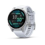Умные часы Garmin Fenix 8 43mm AMOLED Silver with Whitestone Silicone Band (010-02903-06)