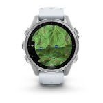 Умные часы Garmin Fenix 8 43mm AMOLED Silver with Whitestone Silicone Band (010-02903-06)