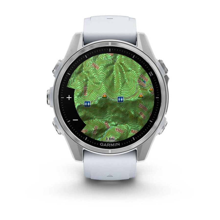 Умные часы Garmin Fenix 8 43mm AMOLED Silver with Whitestone Silicone Band (010-02903-06)