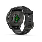 Умные часы Garmin Fenix 8 43mm AMOLED Sapphire Carbon Gray DLC Titanium with Black/Pebble Gray Silicone Band (010-02903-21)