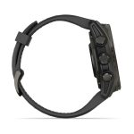 Умные часы Garmin Fenix 8 43mm AMOLED Sapphire Carbon Gray DLC Titanium with Black/Pebble Gray Silicone Band (010-02903-21)