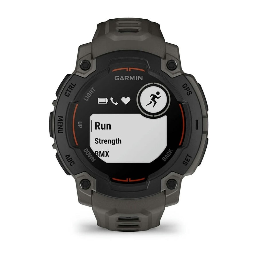 Умные часы Garmin Instinct E 45mm Black with Charcoal Band (010-02933-00)