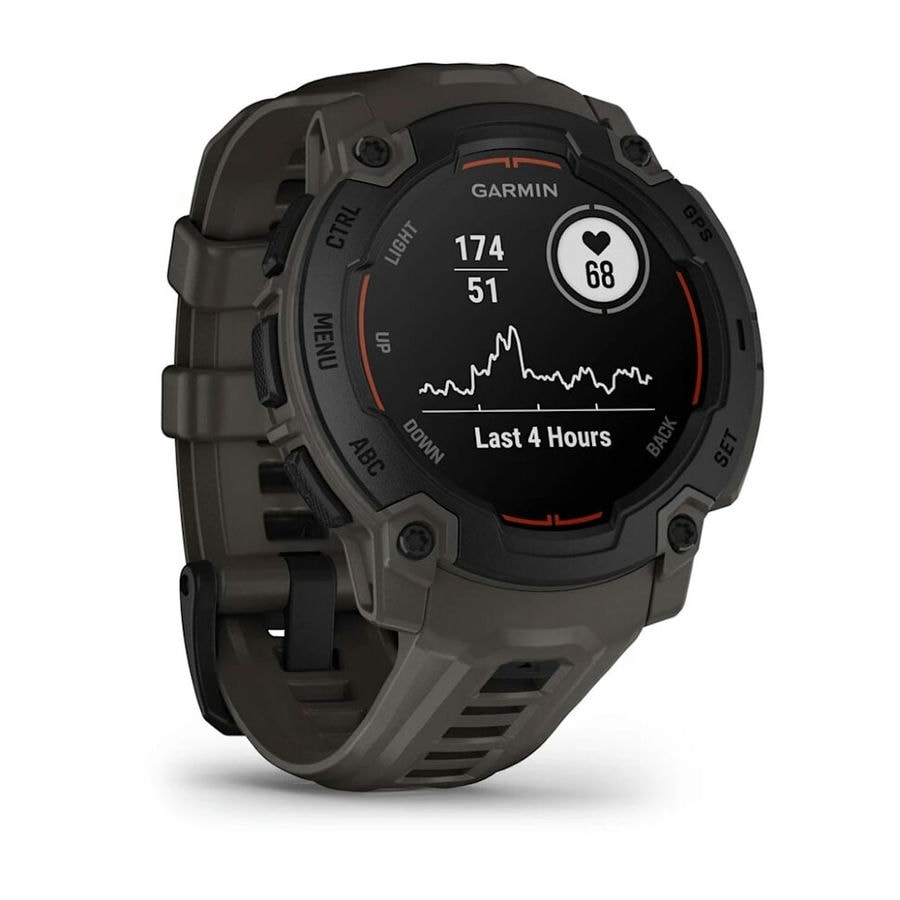 Умные часы Garmin Instinct E 45mm Black with Charcoal Band (010-02933-00)