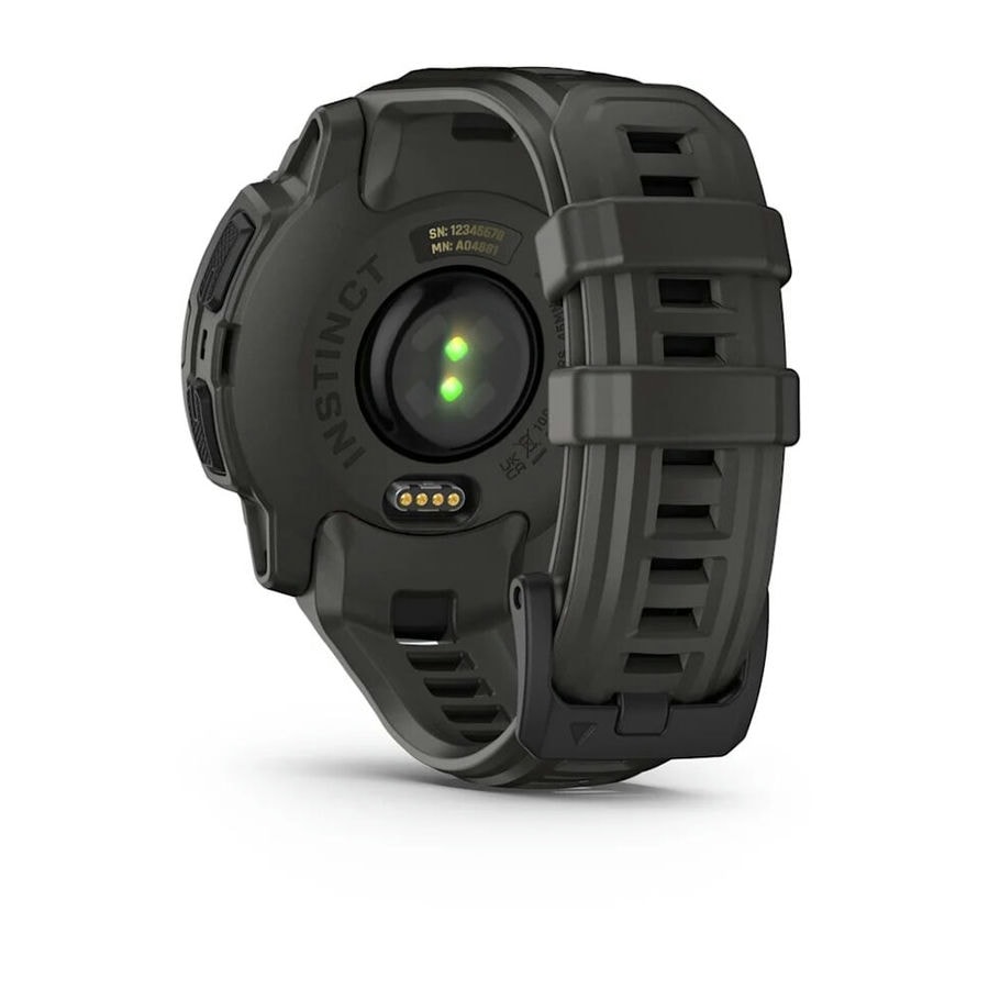 Умные часы Garmin Instinct E 45mm Black with Charcoal Band (010-02933-00)