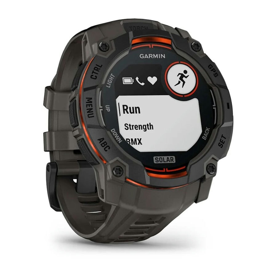Умные часы Garmin Instinct 3 50mm SOLAR Black with Charcoal Band (010-02935-00)