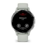 Умные часы Garmin Venu 3S 41mm Silver Stainless Steel Bezel with Sage Gray Case and Silicone Band (010-02785-01)