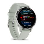 Умные часы Garmin Venu 3S 41mm Silver Stainless Steel Bezel with Sage Gray Case and Silicone Band (010-02785-01)