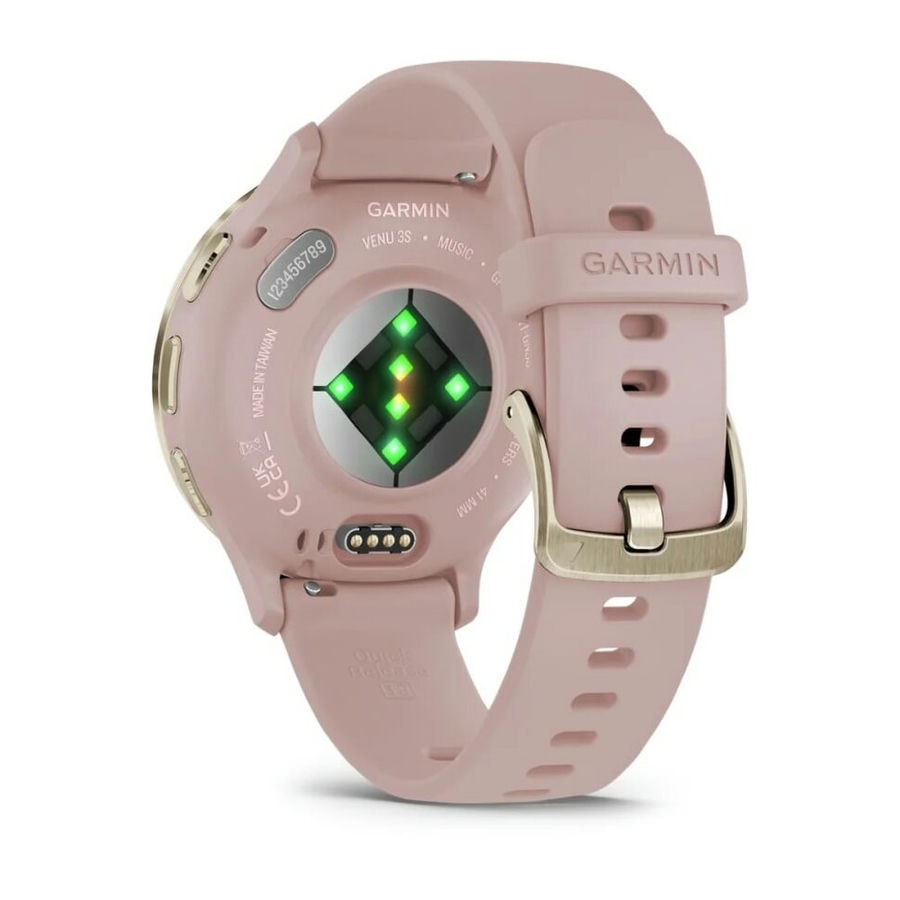 Умные часы Garmin Venu 3S 41mm Soft Gold Stainless Steel Bezel with Dust Rose Case and Silicone Band (010-02785-03)