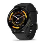Умные часы Garmin Venu 3 45mm Slate Stainless Steel Bezel with Black Case and Silicone Band (010-02784-01)