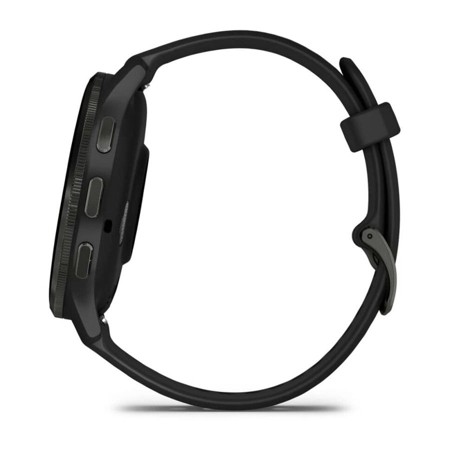 Умные часы Garmin Venu 3 45mm Slate Stainless Steel Bezel with Black Case and Silicone Band (010-02784-01)