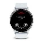 Умные часы Garmin Venu 3 45mm Silver Stainless Steel Bezel with Whitestone Case and Silicone Band (010-02784-00)