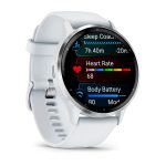 Умные часы Garmin Venu 3 45mm Silver Stainless Steel Bezel with Whitestone Case and Silicone Band (010-02784-00)