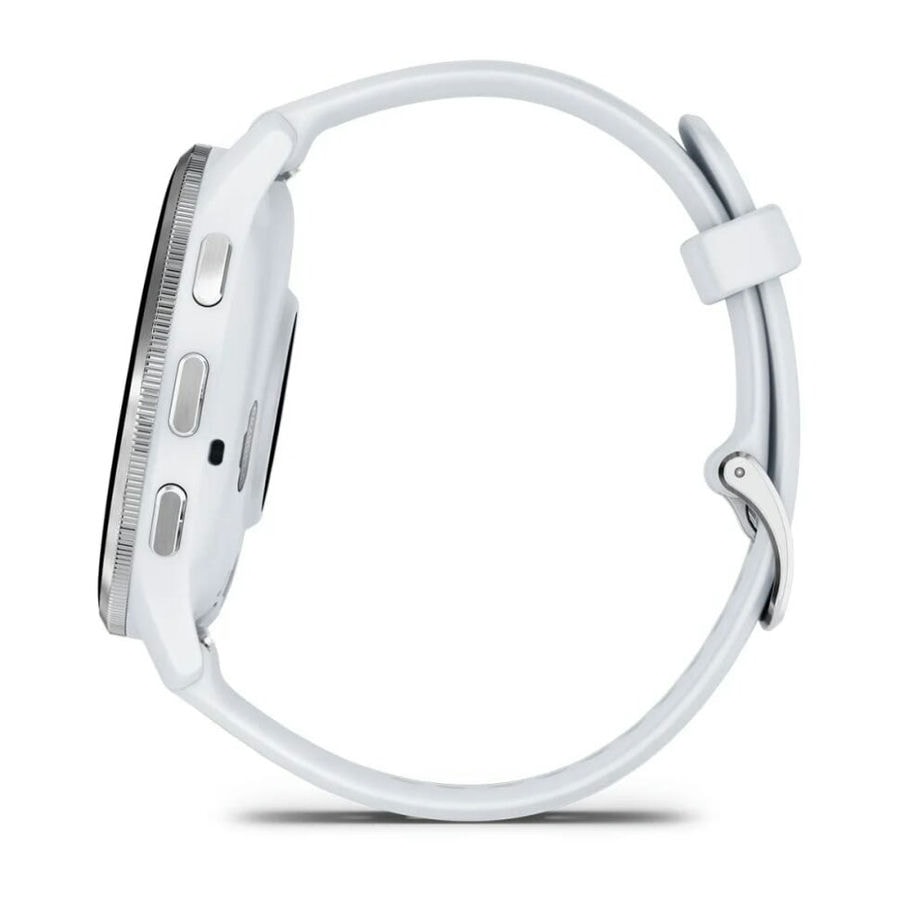 Умные часы Garmin Venu 3 45mm Silver Stainless Steel Bezel with Whitestone Case and Silicone Band (010-02784-00)