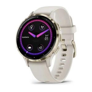 Умные часы Garmin Venu 3S 41mm Soft Gold Stainless Steel Bezel with Ivory Case and Silicone Band (010-02785-04)