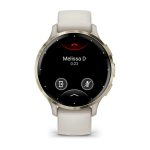 Умные часы Garmin Venu 3S 41mm Soft Gold Stainless Steel Bezel with Ivory Case and Silicone Band (010-02785-04)