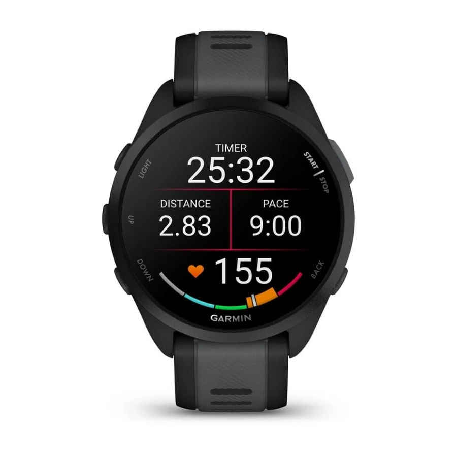 Умные часы Garmin Forerunner 165 Music Black/Slate Gray (010-02863-30)