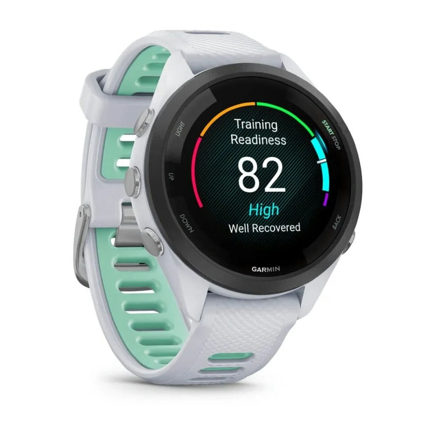 Умные часы Garmin Forerunner 265s 42mm Black Bezel with Whitestone Case and Whitestone/Neo Tropic Silicone Band (010-02810-04)