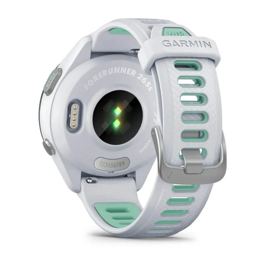 Умные часы Garmin Forerunner 265s 42mm Black Bezel with Whitestone Case and Whitestone/Neo Tropic Silicone Band (010-02810-04)