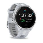 Умные часы Garmin Forerunner 965 Titanium Bezel with Whitestone Case and Whitestone/Powder Gray Silicone Band (010-02809-11)