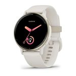 Умные часы Garmin Vivoactive 5 Cream Gold Aluminum Bezel with Ivory Case and Silicone Band (010-02862-11)