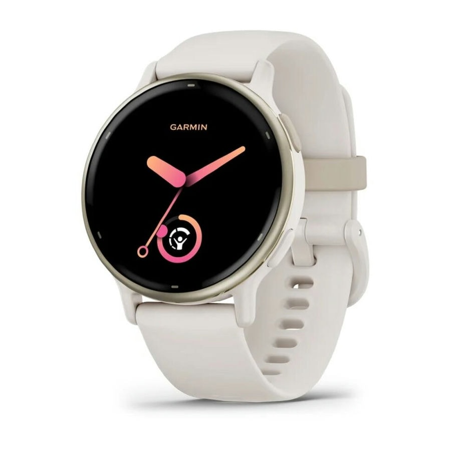 Умные часы Garmin Vivoactive 5 Cream Gold Aluminum Bezel with Ivory Case and Silicone Band (010-02862-11)