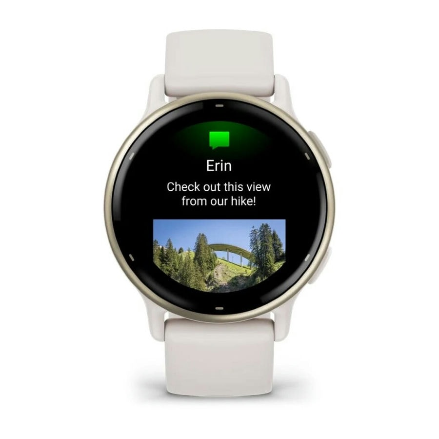 Умные часы Garmin Vivoactive 5 Cream Gold Aluminum Bezel with Ivory Case and Silicone Band (010-02862-11)