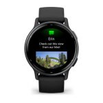 Умные часы Garmin Vivoactive 5 Slate Aluminum Bezel with Black Case and Silicone Band (010-02862-10)