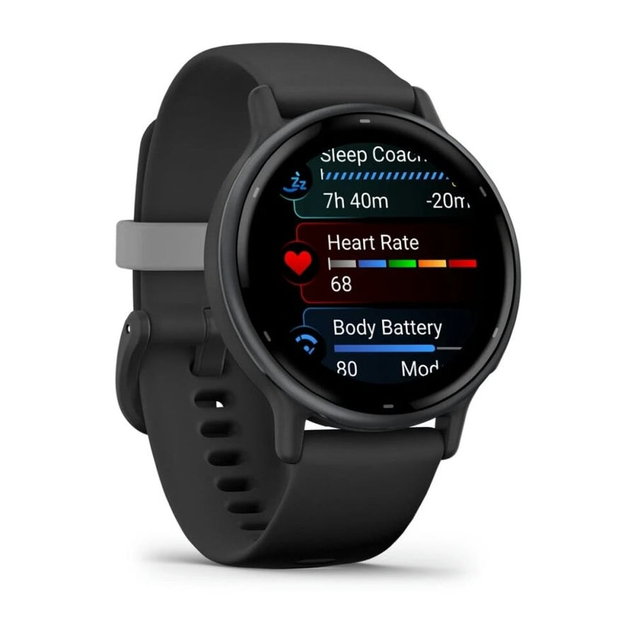 Умные часы Garmin Vivoactive 5 Slate Aluminum Bezel with Black Case and Silicone Band (010-02862-10)