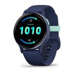 Умные часы Garmin Vivoactive 5 Metallic Navy Aluminum Bezel with Navy Case and Silicone Band (010-02862-12)