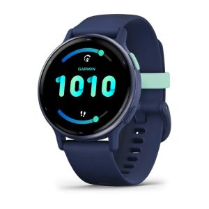 Умные часы Garmin Vivoactive 5 Metallic Navy Aluminum Bezel with Navy Case and Silicone Band (010-02862-12)