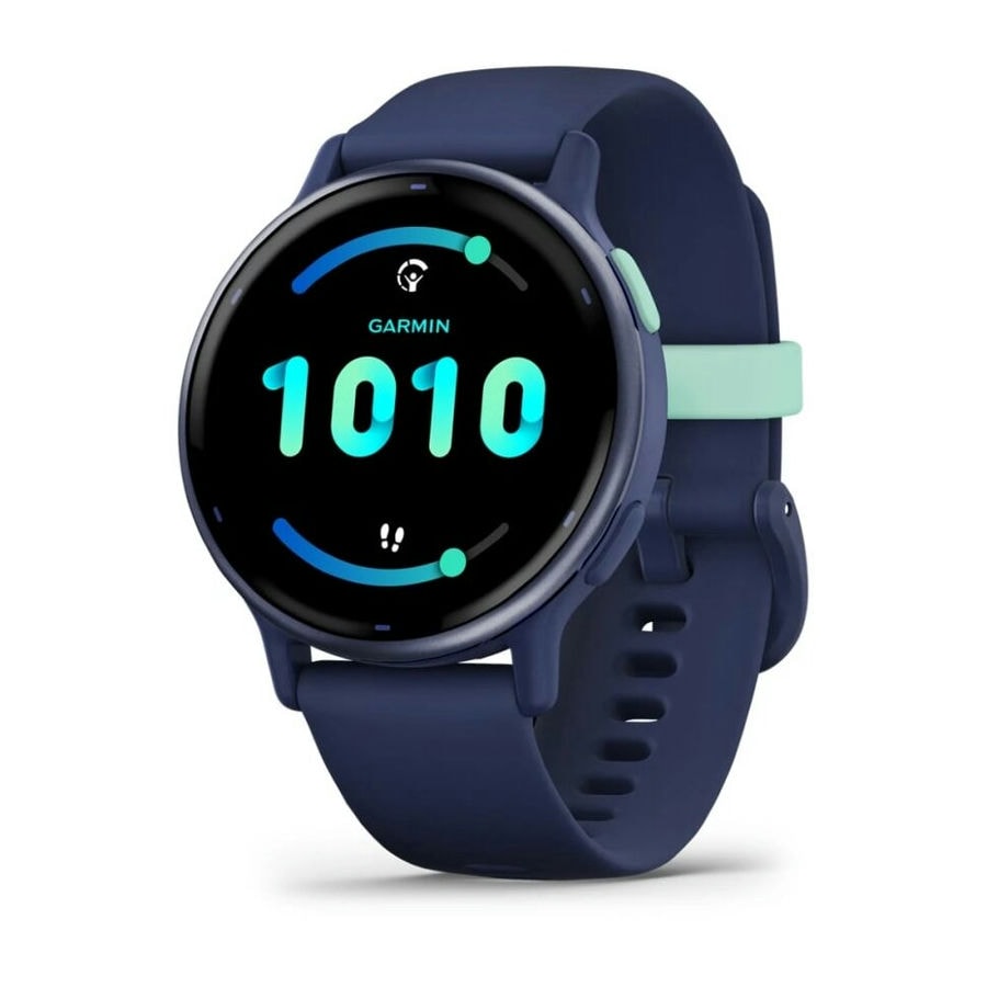 Умные часы Garmin Vivoactive 5 Metallic Navy Aluminum Bezel with Navy Case and Silicone Band (010-02862-12)