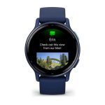 Умные часы Garmin Vivoactive 5 Metallic Navy Aluminum Bezel with Navy Case and Silicone Band (010-02862-12)