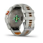 Умные часы Garmin Fenix 7 Pro 47mm SOLAR Sapphire Titanium with Fog Gray/Ember Orange Band (010-02777-21)