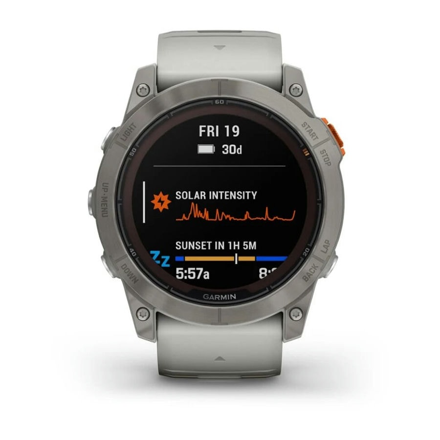 Умные часы Garmin Fenix 7X Pro 51mm SOLAR Sapphire Titanium with Fog Gray/Ember Orange Band (010-02778-15)