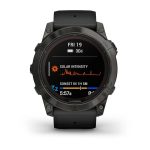 Умные часы Garmin Fenix 7X Pro 51mm SOLAR Sapphire Carbon Gray DLC Titanium with Black Band (010-02778-11)