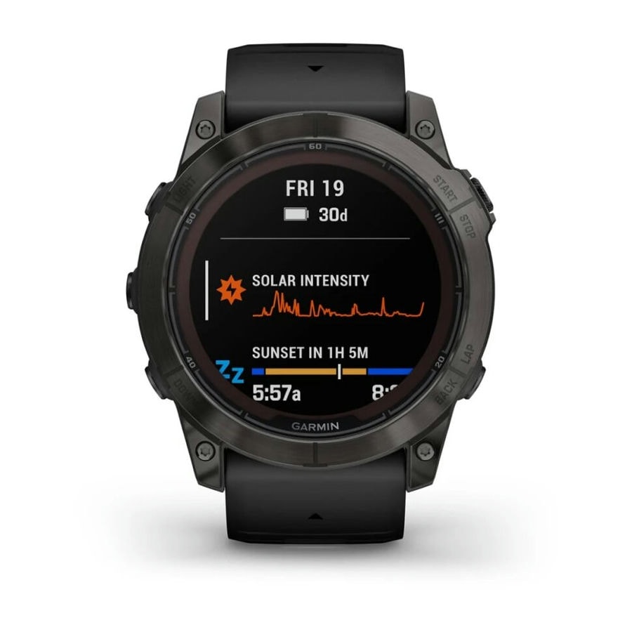 Умные часы Garmin Fenix 7X Pro 51mm SOLAR Sapphire Carbon Gray DLC Titanium with Black Band (010-02778-11)