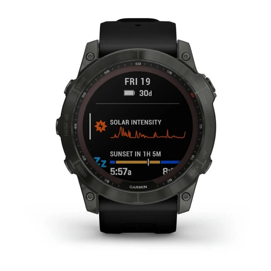 Умные часы Garmin Fenix 7X 51mm SOLAR Sapphire Carbon Gray DLC Titanium with Black Band (010-02541-11)