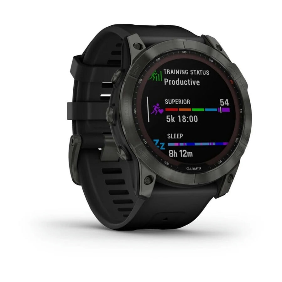 Умные часы Garmin Fenix 7X 51mm SOLAR Sapphire Carbon Gray DLC Titanium with Black Band (010-02541-11)