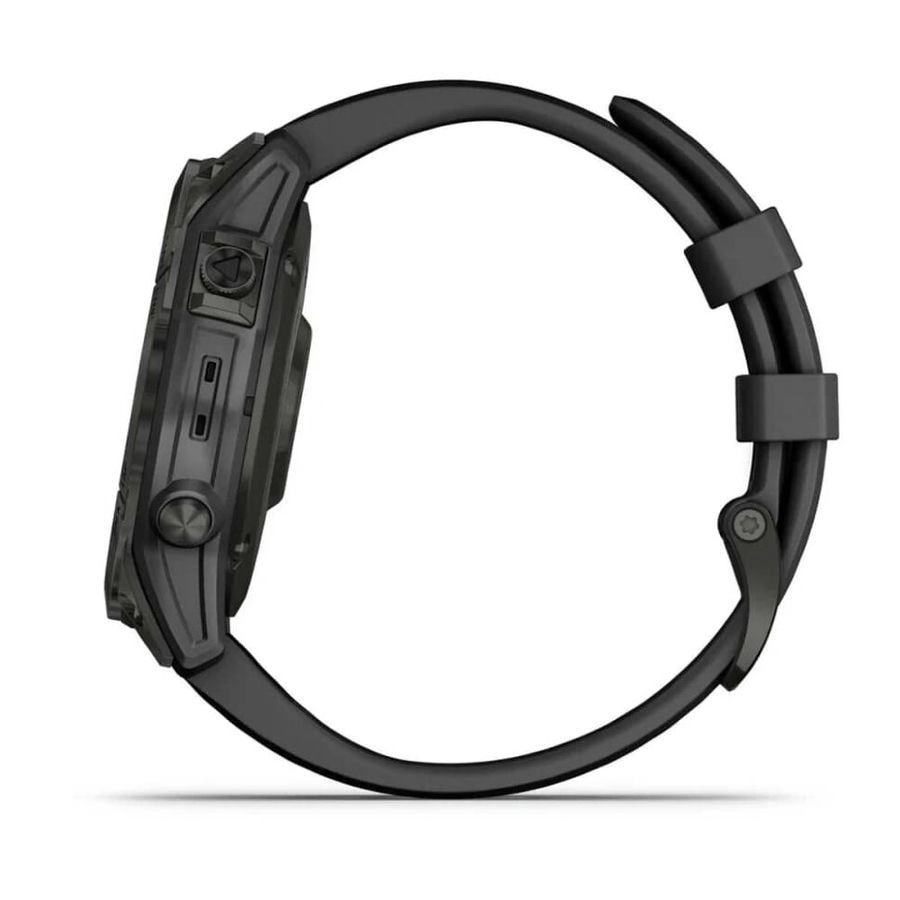 Умные часы Garmin Fenix 7 47mm SOLAR Sapphire Carbon Grey DLC Titanium with Black Band (010-02540-21)