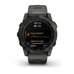Умные часы Garmin Fenix 7X 51mm SOLAR Sapphire Carbon Grey DLC Titanium with Carbon Grey DLC Vented Titanium Band (010-02541-27)