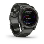 Умные часы Garmin Fenix 7X 51mm SOLAR Sapphire Carbon Grey DLC Titanium with Carbon Grey DLC Vented Titanium Band (010-02541-27)