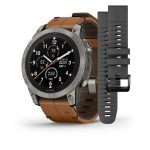 Умные часы Garmin Fenix 7 Pro 47mm SOLAR Sapphire Titanium with Chestnut Leather Band (010-02777-30)