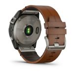 Умные часы Garmin Fenix 7X 51mm SOLAR Sapphire Titanium with Chestnut Leather Band (010-02541-19)