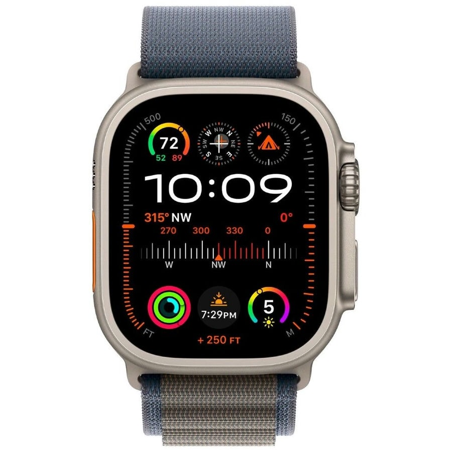 Умные часы Apple Watch Ultra 2 49mm Titanium Case with Blue Alpine Loop (S)
