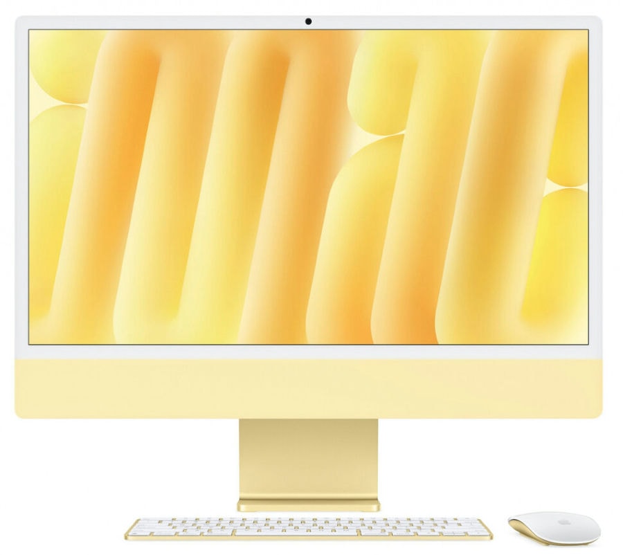 Моноблок Apple iMac 24″ 2024 Retina 4.5K MWUD3 (M4 8-core GPU, 16/256GB) Желтый