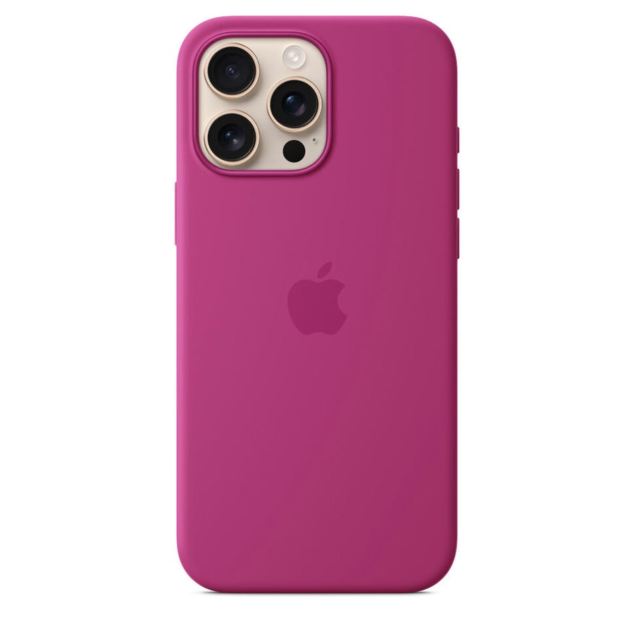 Чехол защитный Apple Silicone Case с MagSafe для iPhone 16 Pro Max Fuchsia