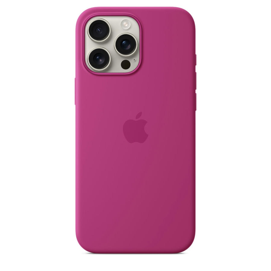Чехол защитный Apple Silicone Case с MagSafe для iPhone 16 Pro Max Fuchsia