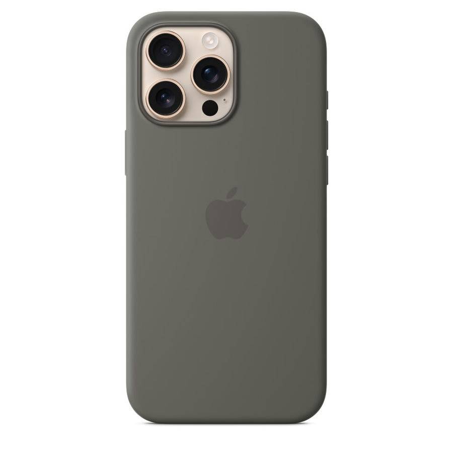 Чехол защитный Apple Silicone Case с MagSafe для iPhone 16 Pro Max Stone Gray